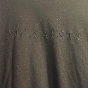 All Saints black crewneck tshirt Tee